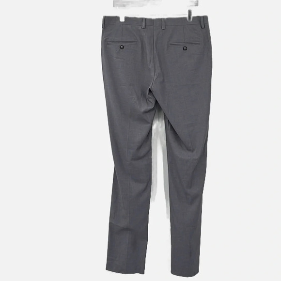 Soul of London Flat Front Unhemmed Dress Pants in Gray - NWOT - Size  35R - Picture 3 of 6